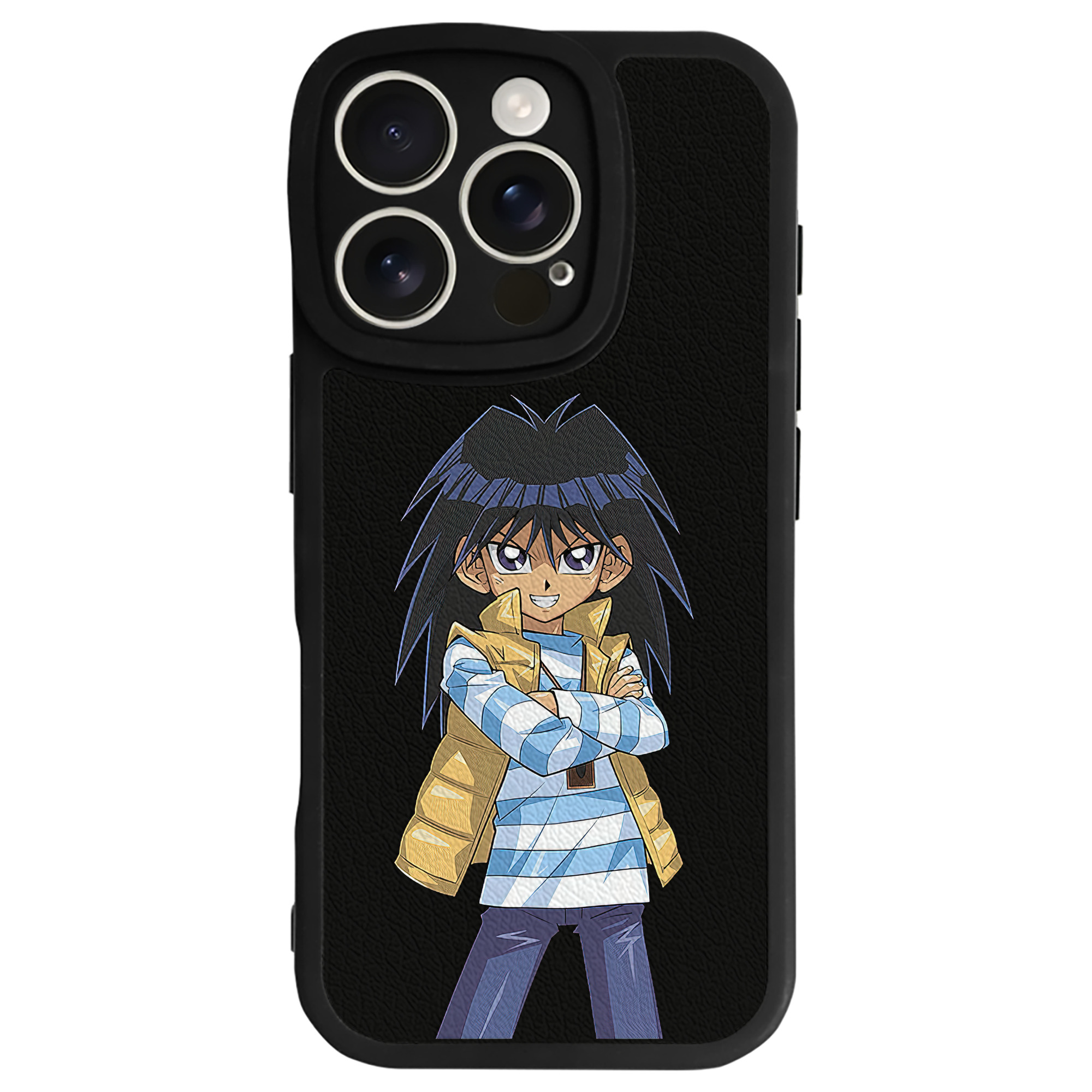 （画像用） 遊☆戯☆王 Yu-Gi-Oh! 【iPhone 16シリーズ対応】シリコンスマホケース（レザー調） 材質：シリコン